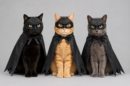 Superhero Bat Cape — For Cats