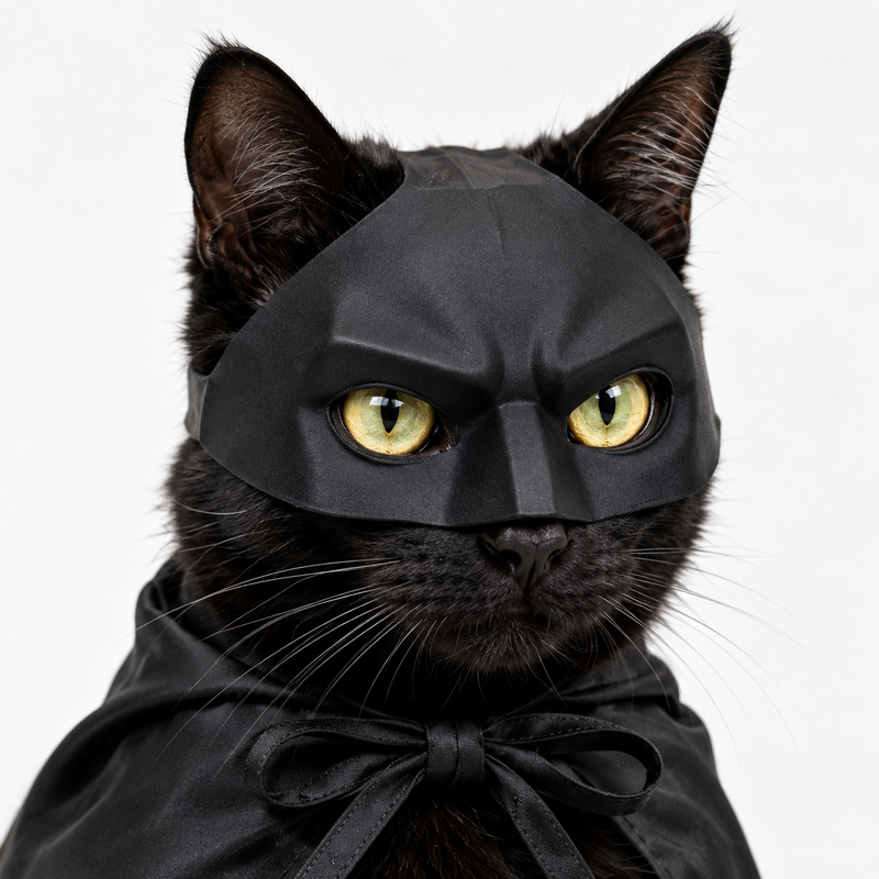 Superhero Bat Cape — For Cats